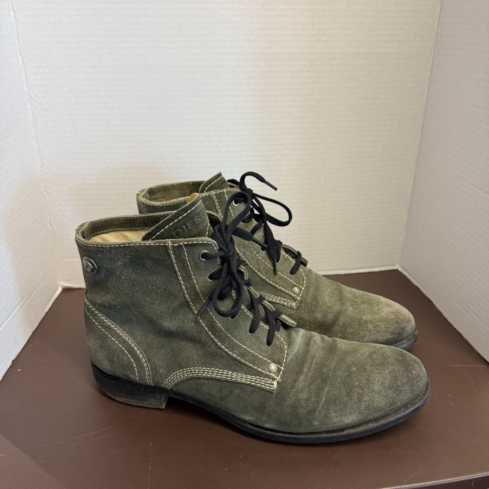 Diesel  Boots Shoes Leather Suede Lace Up  Mens Size 12.5 /46 Dressy